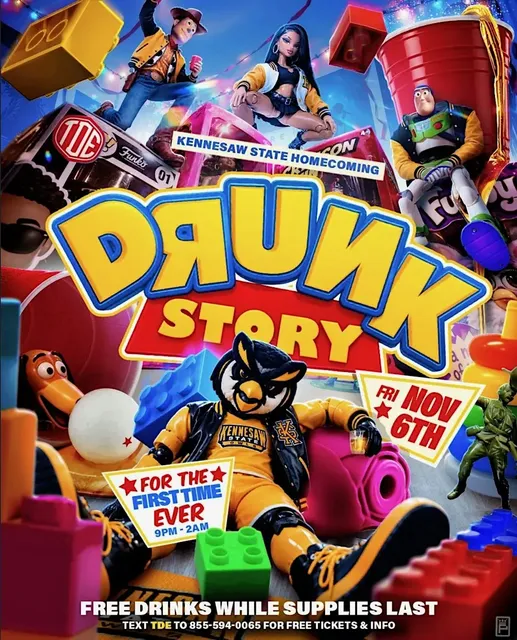 Drunk Story flyer — Kennesaw State homecoming